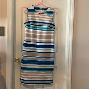 Striped sleeveless dress